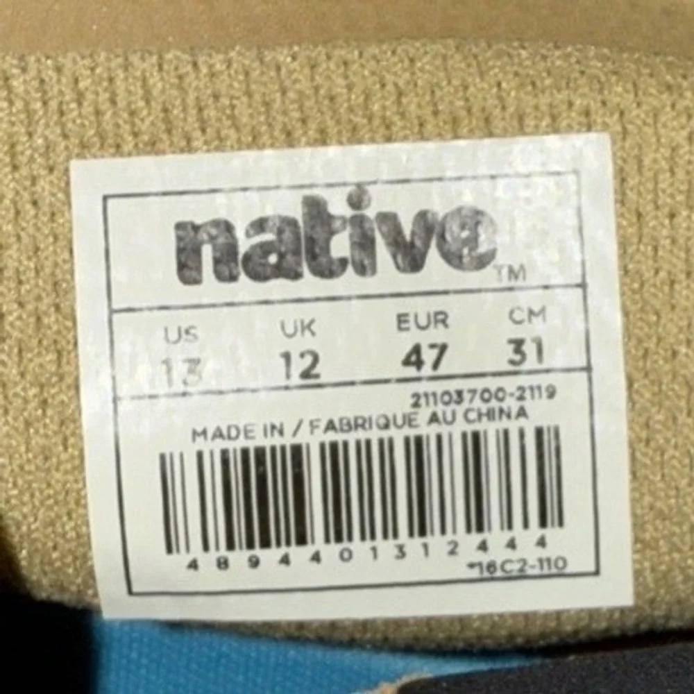 Native Apollo Chukka SMU Tan Microfiber Mid Top Sneakers Mens 13 21103700-2119